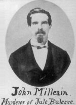 Period portrait photograph of John Millain, convicted of the murder of Julia Bulette