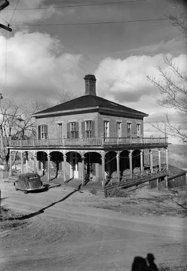 The Mackay Mansion on South D Street in Virginia City, Nevada, in a mid-twentieth-century photograph