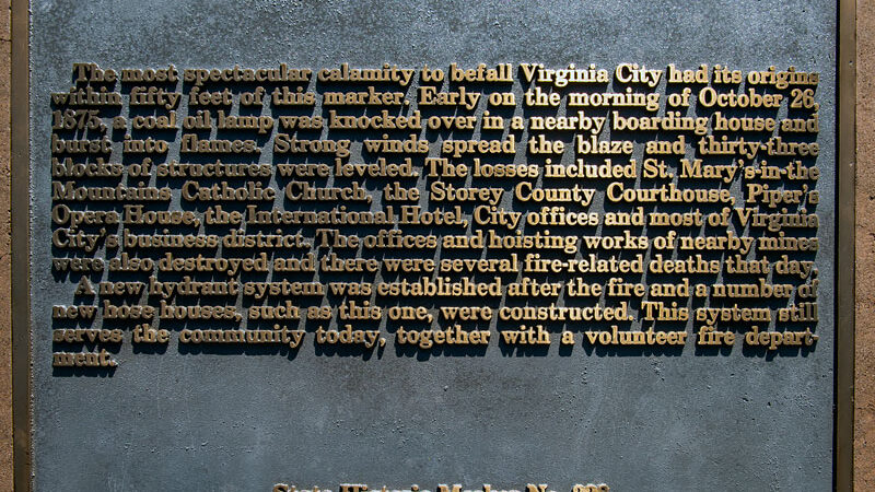 The Morning Virginia City Burned