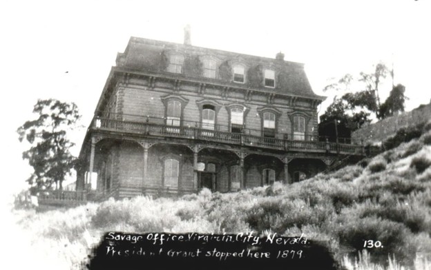 The Savage Mansion, Virginia City, Nevada, which served as the Savage Mining Company's office