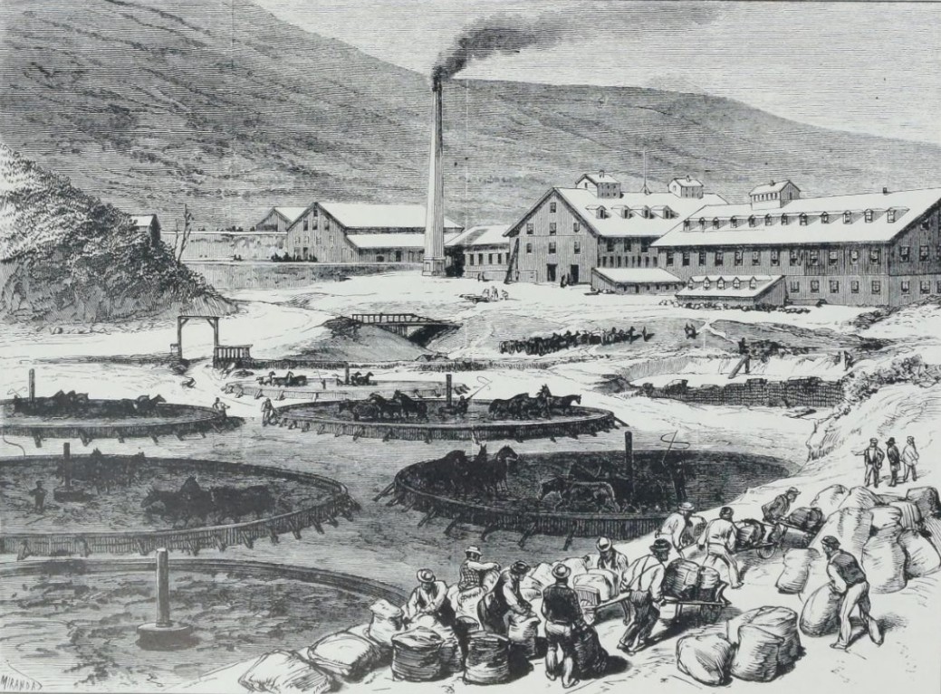 The Gould and Curry Silver Mining Company's works, Virginia City, Nevada