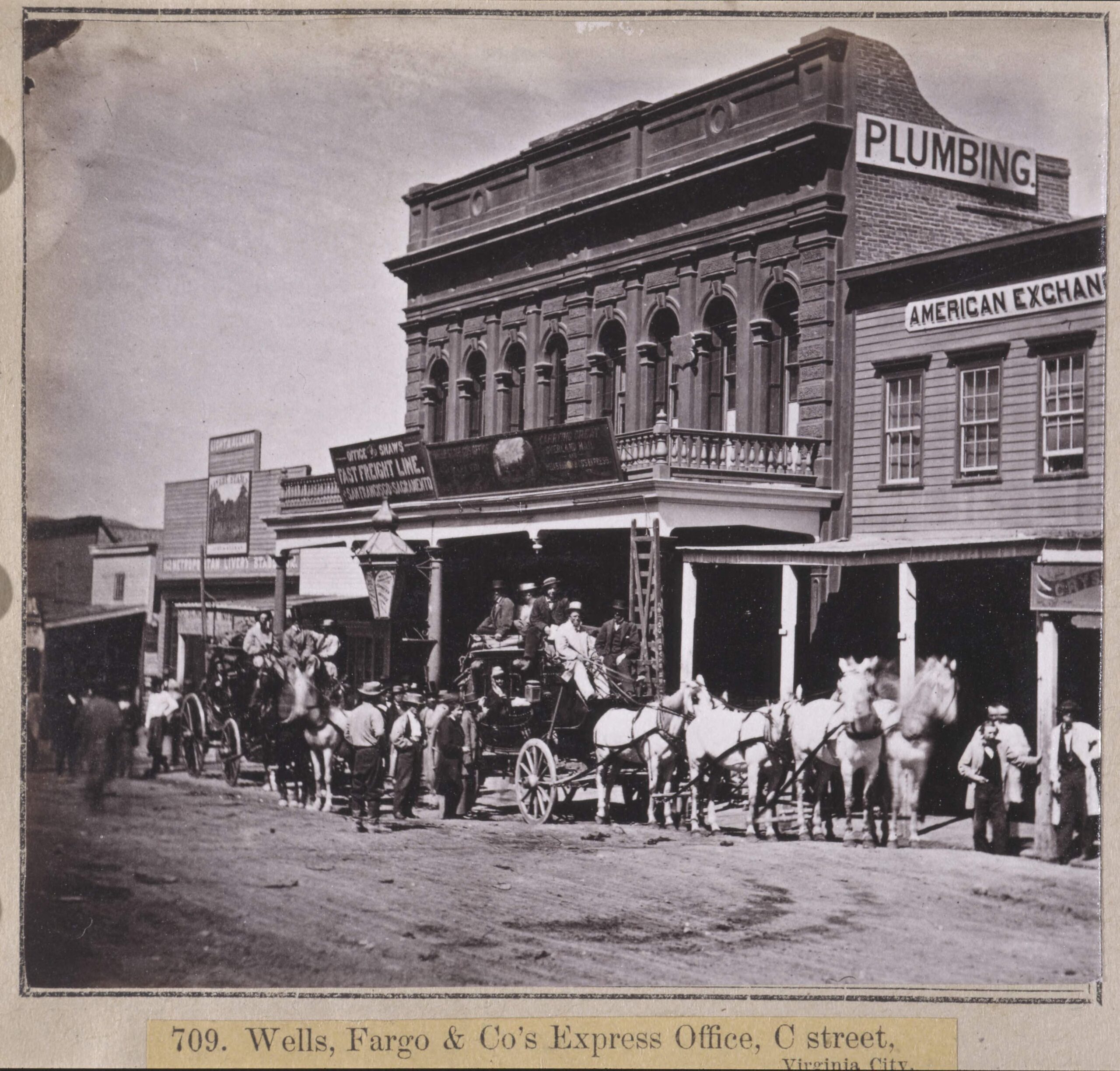 Wells, Fargo and Company's Express Office on C Street, Virginia City